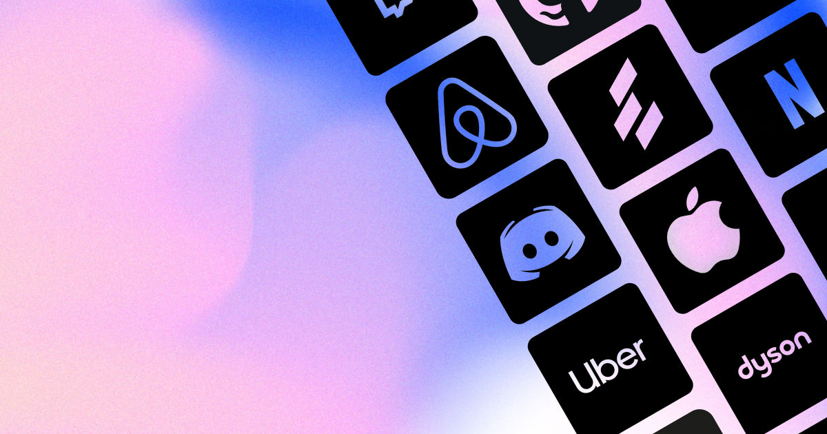 Logo startups : Uber, Airbnb, Dyson, Eloken, Discord, Netflix ...