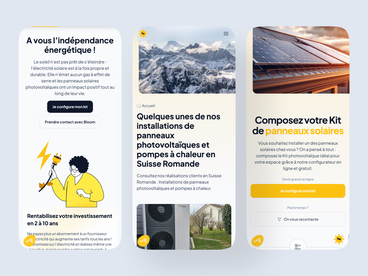 Interface responsive Bloom4Earth - Développement web Eloken - Agence web