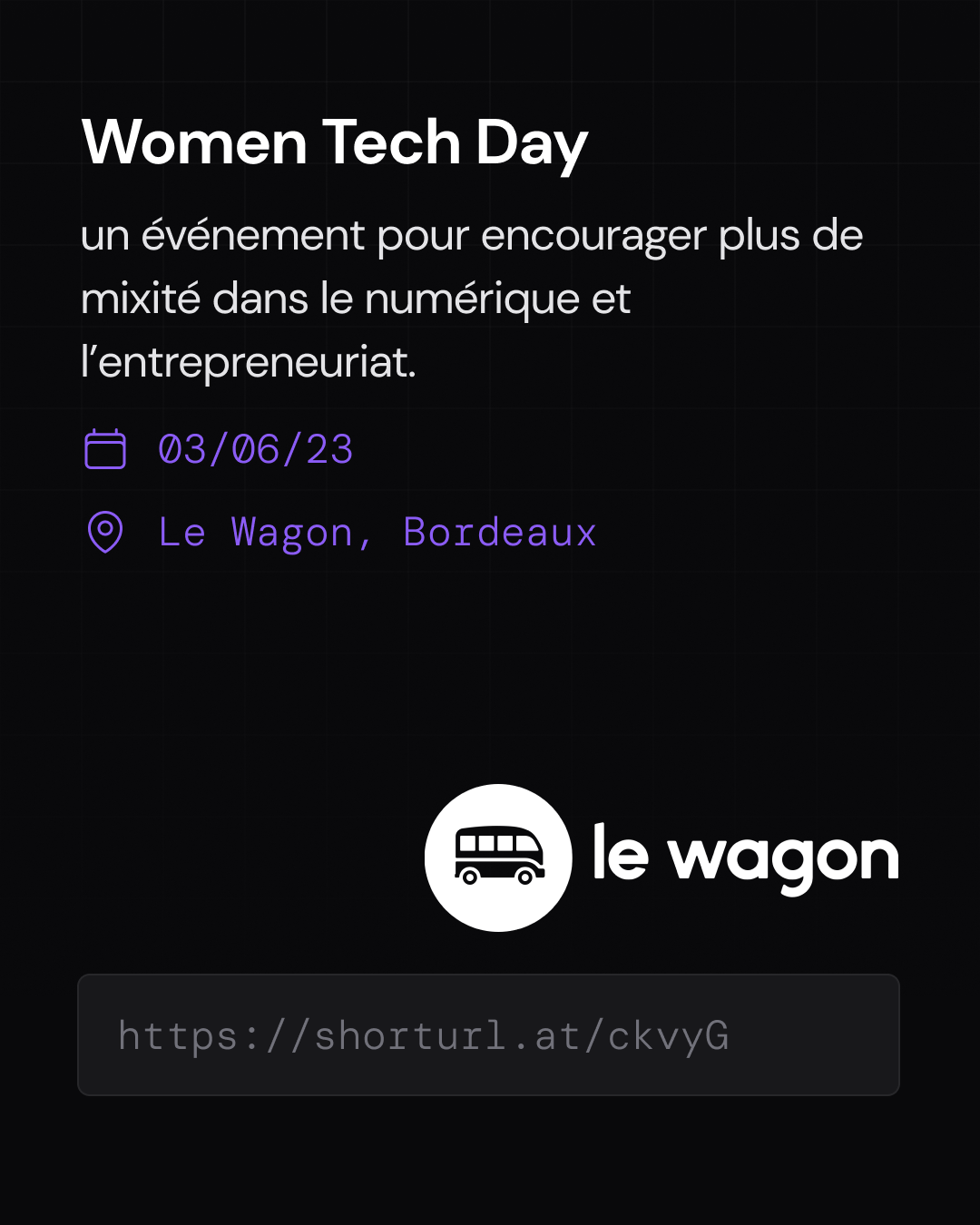 Women Tech Day - Evenement Startup Juin 2023