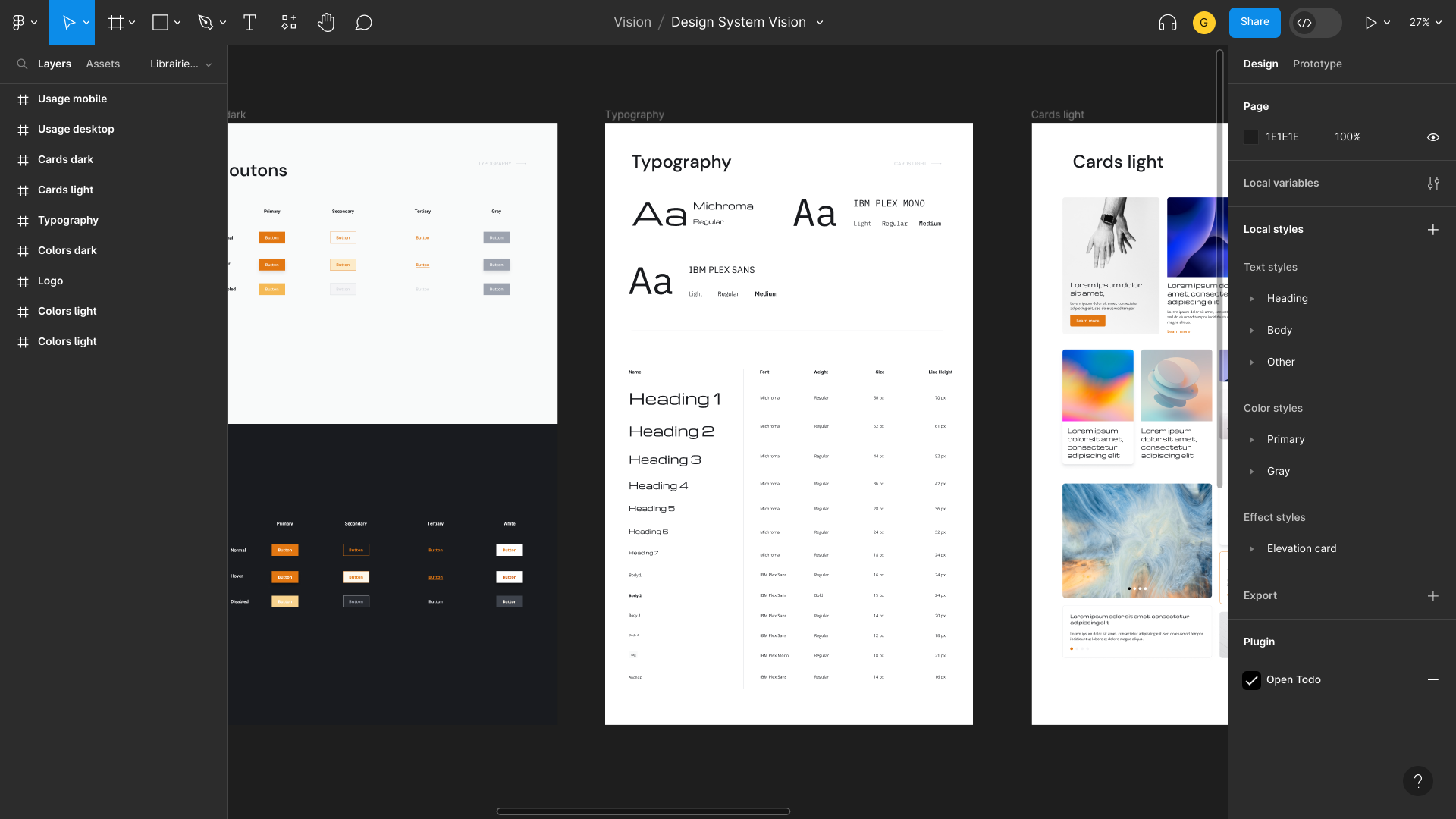 Design System sur Figma